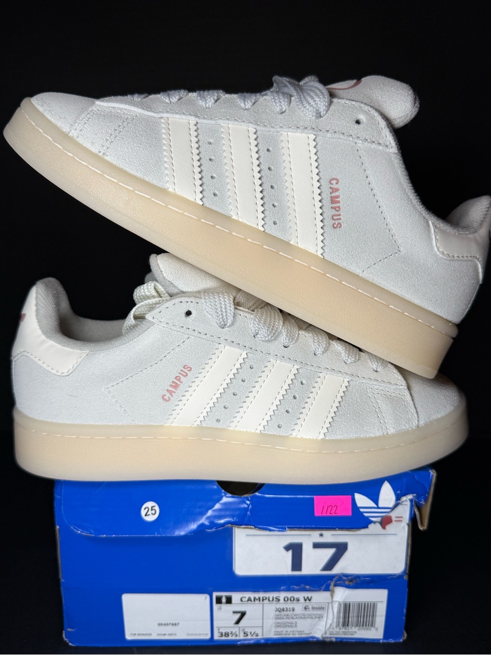 Rare women’s adidas Campus 00s Suede Off-White with Cream Sole size 8W